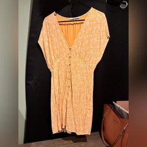 Abercrombie & Fitch Yellow Floral Dress